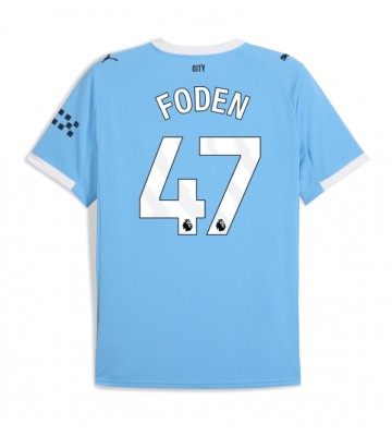 Manchester City Phil Foden #47 Hjemmebanetrøje 2025-26 Kortærmet
